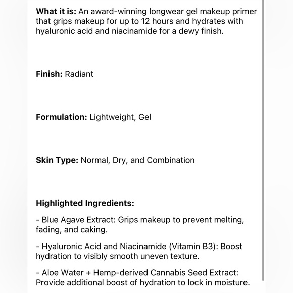 Milk Makeup Vegan Milk Cleanser Mini + MILK MAKEUP
Hydro Grip Primer Travel Size - Picture 12 of 12